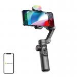 Stabilizator de imagine AOCHUAN Smart XE, 3 axe, Ilumninare RGB 7 culori, Zoom / Focalizare, Autonomie 10h, USB-C, Negru 3 - lerato.ro