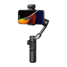 Stabilizatoare de imagine pentru camere video, camere video sport si telefoane, Stabilizator de imagine AOCHUAN Smart XE, 3 axe, Urmarire faciala, Control gesturi, Zoom / Focalizare, Autonomie 10h, USB-C, Negru, lerato.ro
