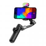 Stabilizator de imagine AOCHUAN X Pro, 3 axe, Ilumninare RGB 7 culori, Rotire 330 grade, Zoom / Focalizare, Autonomie 10h, USB-C, Negru 3 - lerato.ro