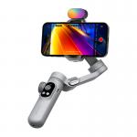 Stabilizator de imagine AOCHUAN X Pro, 3 axe, Ilumninare RGB 7 culori, Rotire 330 grade, Zoom / Focalizare, Autonomie 10h, USB-C, Gri 2 - lerato.ro