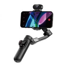 Stabilizatoare de imagine pentru camere video, camere video sport si telefoane, Stabilizator de imagine AOCHUAN X Pro, 3 axe, Senzor AI, Control prin gesturi, Rotire 330 grade, Zoom / Focalizare, Autonomie 10h, USB-C, Negru, lerato.ro