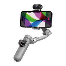 Stabilizatoare de imagine pentru camere video, camere video sport si telefoane, Stabilizator de imagine AOCHUAN X Pro, 3 axe, Senzor AI, Control prin gesturi, Rotire 330 grade, Zoom / Focalizare, Autonomie 10h, USB-C, Gri, lerato.ro