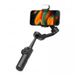 Stabilizator de imagine AOCHUAN X2, 3 axe, 4 moduri de operare, Modul iluminare RGB inclus, Rotire 310 grade, Zoom / Focalizare, Autonomie 10h, USB-C, Negru 2 - lerato.ro