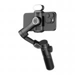 Stabilizator de imagine AOCHUAN X2, 3 axe, 4 moduri de operare, Modul iluminare RGB inclus, Rotire 310 grade, Zoom / Focalizare, Autonomie 10h, USB-C, Negru 4 - lerato.ro
