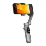 Stabilizator de imagine AOCHUAN X, 3 axe, 6 moduri de operare, Senzor AI, Rotire 330 grade, Control prin gesturi, Urmarire faciala, Autonomie 9h, USB-C, Gri 2 - lerato.ro
