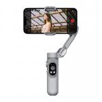 Stabilizator de imagine AOCHUAN X, 3 axe, 6 moduri de operare, Senzor AI, Rotire 330 grade, Control prin gesturi, Urmarire faciala, Autonomie 9h, USB-C, Gri 4 - lerato.ro