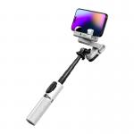 Stabilizator de imagine AOCHUAN M1 Pro, Senzor AI, Rotire 360 grade, Urmarire faciala, Control prin gesturi, Modul iluminare RGB inclus, Autonomie 7h, USB-C, Alb 2 - lerato.ro