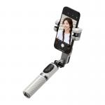 Stabilizator de imagine AOCHUAN M1 Pro, Senzor AI, Rotire 360 grade, Urmarire faciala, Control prin gesturi, Modul iluminare RGB inclus, Autonomie 7h, USB-C, Alb 4 - lerato.ro
