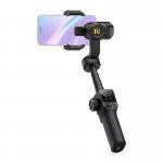 Stabilizator de imagine AOCHUAN S3, 3 axe, Senzor AI, Control prin gesturi, Rotire 360 grade, Lampa LED incorporata, Ecran secundar inclus, 2550mAh, Autonomie 10h, USB-C, Negru 3 - lerato.ro