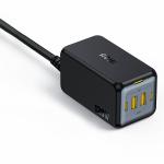 Statie de incarcare 4 in 1 AOHi Magcube PRO GaN, PD 120W, 2x USB-A, 2x USB-C, Negru 2 - lerato.ro