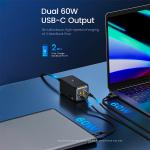 Statie de incarcare 4 in 1 AOHi Magcube PRO GaN, PD 120W, 2x USB-A, 2x USB-C, Negru 3 - lerato.ro