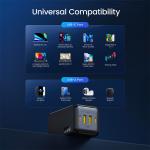 Statie de incarcare 4 in 1 AOHi Magcube PRO GaN, PD 120W, 2x USB-A, 2x USB-C, Negru 5 - lerato.ro