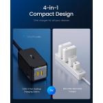Statie de incarcare 4 in 1 AOHi Magcube PRO GaN, PD 120W, 2x USB-A, 2x USB-C, Negru 8 - lerato.ro