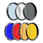 Set 7 filtre pentru telefon Apexel APL-52UV-7F ND32 / CPL / Star, Clema universala inclusa, Negru 4 - lerato.ro