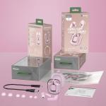 Casti wireless Acefast T6, Bluetooth 5.0, 500 mAh, Autonomie 4h, IPX4, USB-C, Roz 5 - lerato.ro