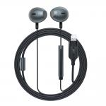 Casti audio cu microfon Acefast L1, In ear, Control pe fir, Lightning, Lungime cablu 1.2m, Negru 2 - lerato.ro