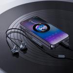 Casti audio cu microfon Acefast L1, In ear, Control pe fir, Lightning, Lungime cablu 1.2m, Negru 6 - lerato.ro