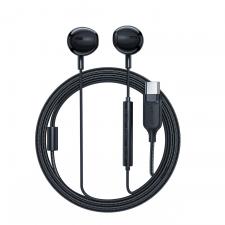 Casti audio cu microfon Acefast L2, In ear, Control pe fir, USB-C, Lungime cablu 1.2m, Negru
