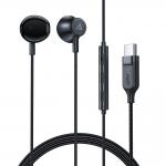 Casti audio cu microfon Acefast L2, In ear, Control pe fir, USB-C, Lungime cablu 1.2m, Negru 3 - lerato.ro