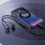 Casti audio cu microfon Acefast L2, In ear, Control pe fir, USB-C, Lungime cablu 1.2m, Negru 7 - lerato.ro