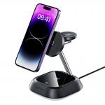 Statie de incarcare 3 in 1 Acefast E16, Incarcare Wireless 15W, Quick Charging, Negru 3 - lerato.ro