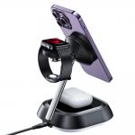 Statie de incarcare 3 in 1 Acefast E16, Incarcare Wireless 15W, Quick Charging, Negru 7 - lerato.ro