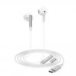 Casti audio cu microfon Acefast L3, In ear, Control pe fir, USB-C, Lungime cablu 1.2m, Alb 5 - lerato.ro