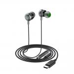 Casti audio cu microfon Acefast L5, In ear, Control pe fir, USB-C, Lungime cablu 1.2m, Negru 5 - lerato.ro