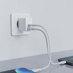 Incarcator retea Acefast A5, 32W, 2.4A, 1xUSB-C, 1xUSB-A, Alb 3 - lerato.ro