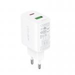 Incarcator retea Acefast A25, 20W, 3A, 1xUSB-C, 1xUSB-A, Alb 4 - lerato.ro
