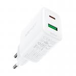 Incarcator retea Acefast A25, 20W, 3A, 1xUSB-C, 1xUSB-A, Alb 5 - lerato.ro