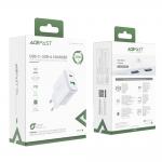 Incarcator retea Acefast A25, 20W, 3A, 1xUSB-C, 1xUSB-A, Alb 6 - lerato.ro