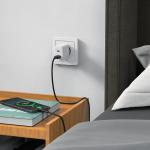 Incarcator retea Acefast A25, 20W, 3A, 1xUSB-C, 1xUSB-A, Alb 8 - lerato.ro