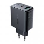 Incarcator retea Acefast A5, 32W, 2.4A, 1xUSB-C, 1xUSB-A, Negru 2 - lerato.ro