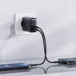 Incarcator retea Acefast A5, 32W, 2.4A, 1xUSB-C, 1xUSB-A, Negru 5 - lerato.ro