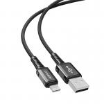 Cablu pentru incarcare si transfer de date Acefast MFI, USB-A la Lightning, 2.4A, 480Mbps, 1.2m, Negru 3 - lerato.ro