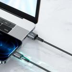 Cablu pentru incarcare si transfer de date Acefast MFI, USB-A la Lightning, 2.4A, 480Mbps, 1.2m, Negru 14 - lerato.ro