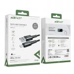 Cablu pentru incarcare si transfer de date Acefast MFI, USB-A la Lightning, 2.4A, 480Mbps, 1.2m, Negru 6 - lerato.ro
