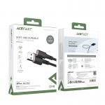 Cablu pentru incarcare si transfer de date Acefast MFI C2-02, USB-A la Lightning, 2.4A, 480Mbps, 1.2m, Negru 6 - lerato.ro