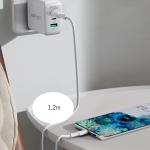 Cablu Acefast C2-03, USB-C la USB-C, 60W, 3A, 480Mbps, 1.2m, Alb 13 - lerato.ro