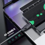 Cablu pentru incarcare si transfer de date Acefast C3-04, USB-A la USB-C, 3A, 1.2m, Negru 14 - lerato.ro