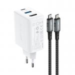 Incarcator retea Acefast A17 2in1, 65W, 1A, 1xUSB-C, 1xUSB-A, 1xHDMI 4K/60Hz, Cablu USB-C 1.8m inclus, Alb 3 - lerato.ro