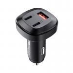 Incarcator auto Acefast B3, 66W, 5A, 2xUSB-C, 1xUSB-A, Quick Charging, Negru 2 - lerato.ro