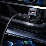 Incarcator auto Acefast B3, 66W, 5A, 2xUSB-C, 1xUSB-A, Quick Charging, Negru 5 - lerato.ro