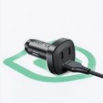 Incarcator auto Acefast B3, 66W, 5A, 2xUSB-C, 1xUSB-A, Quick Charging, Negru 11 - lerato.ro