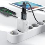Incarcator retea GaN Acefast A33, 18W, 2xUSB-A, Quick Charging, Alb 5 - lerato.ro