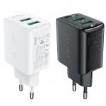 Incarcator retea GaN Acefast A33, 18W, 2xUSB-A, Quick Charging, Alb 7 - lerato.ro