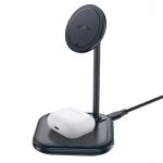 Statie de incarcare 2 in 1 Acefast E6, Compatibil MagSafe, Wireless Charging, 15W, USB-C, Gri 3 - lerato.ro