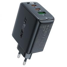 Incarcator retea GaN Acefast A41, 65W, 3A, 2xUSB-C, 1xUSB-A, Negru