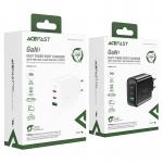 Incarcator retea GaN Acefast A41, 65W, 3A, 2xUSB-C, 1xUSB-A, Negru 6 - lerato.ro